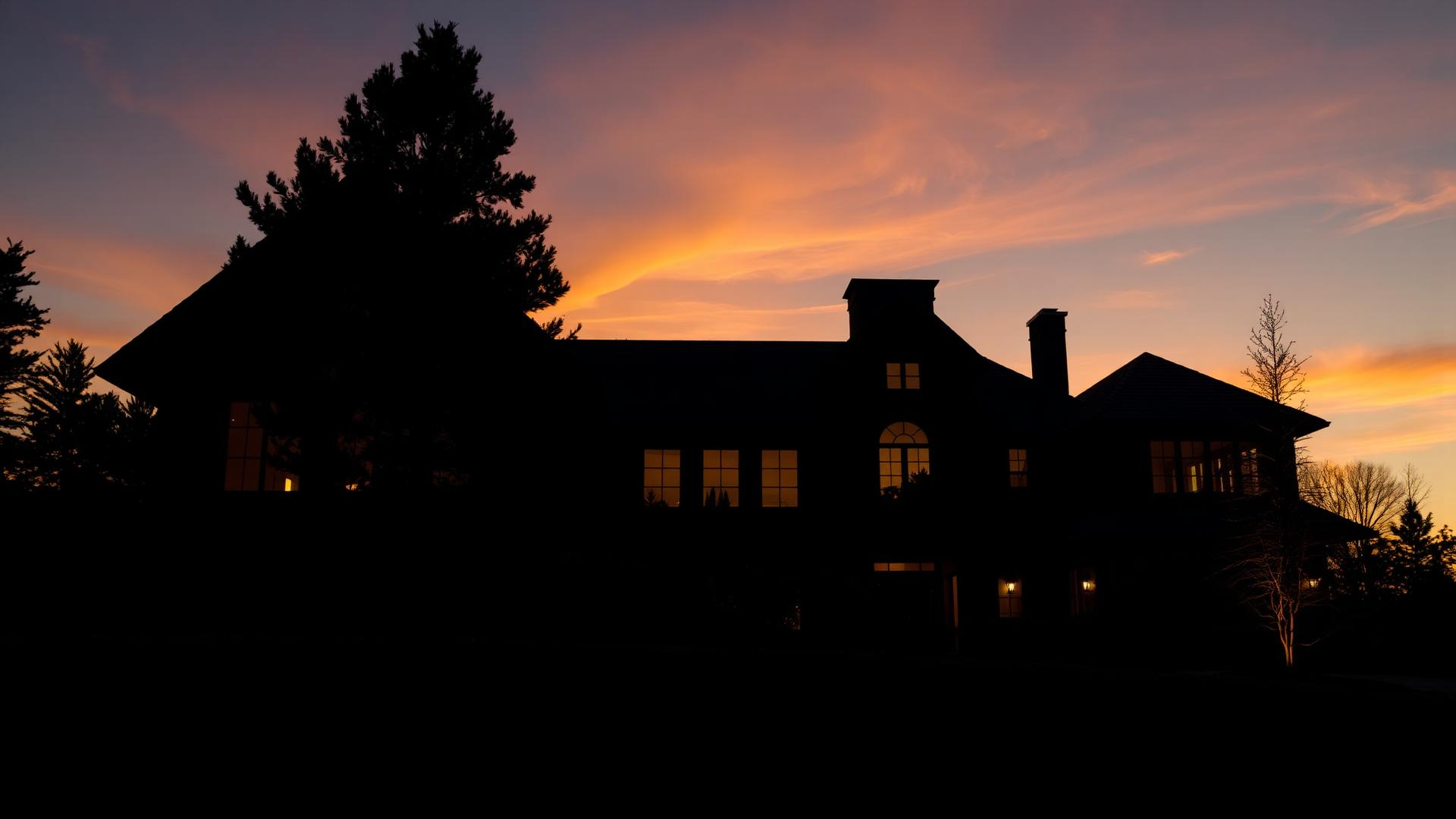 Custom home at dusk built by Nexity Homes